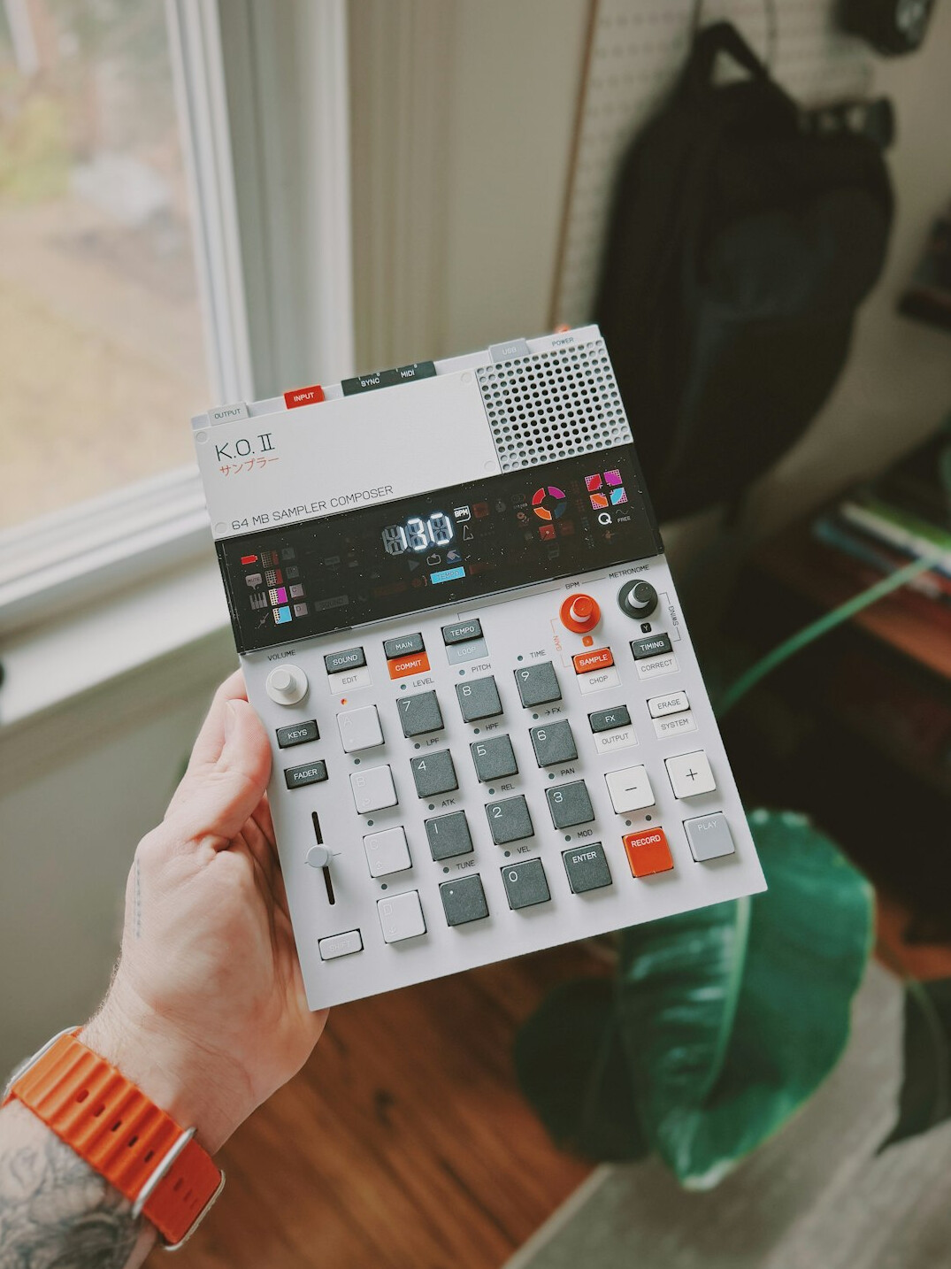 person using calculator for budget