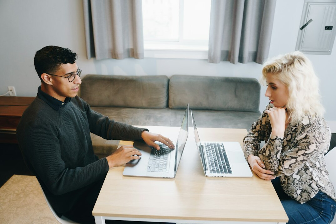 couple discussing finances at home